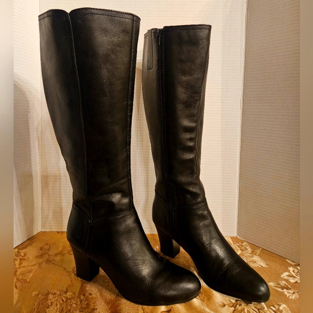 Nine West Black Heeled Boots